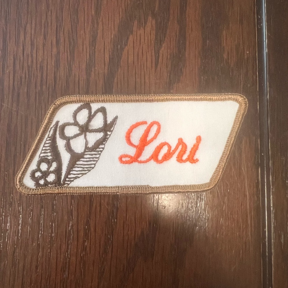 Vintage 1970’s Swiss Maid Quality Emblems Cursive Lori Patch